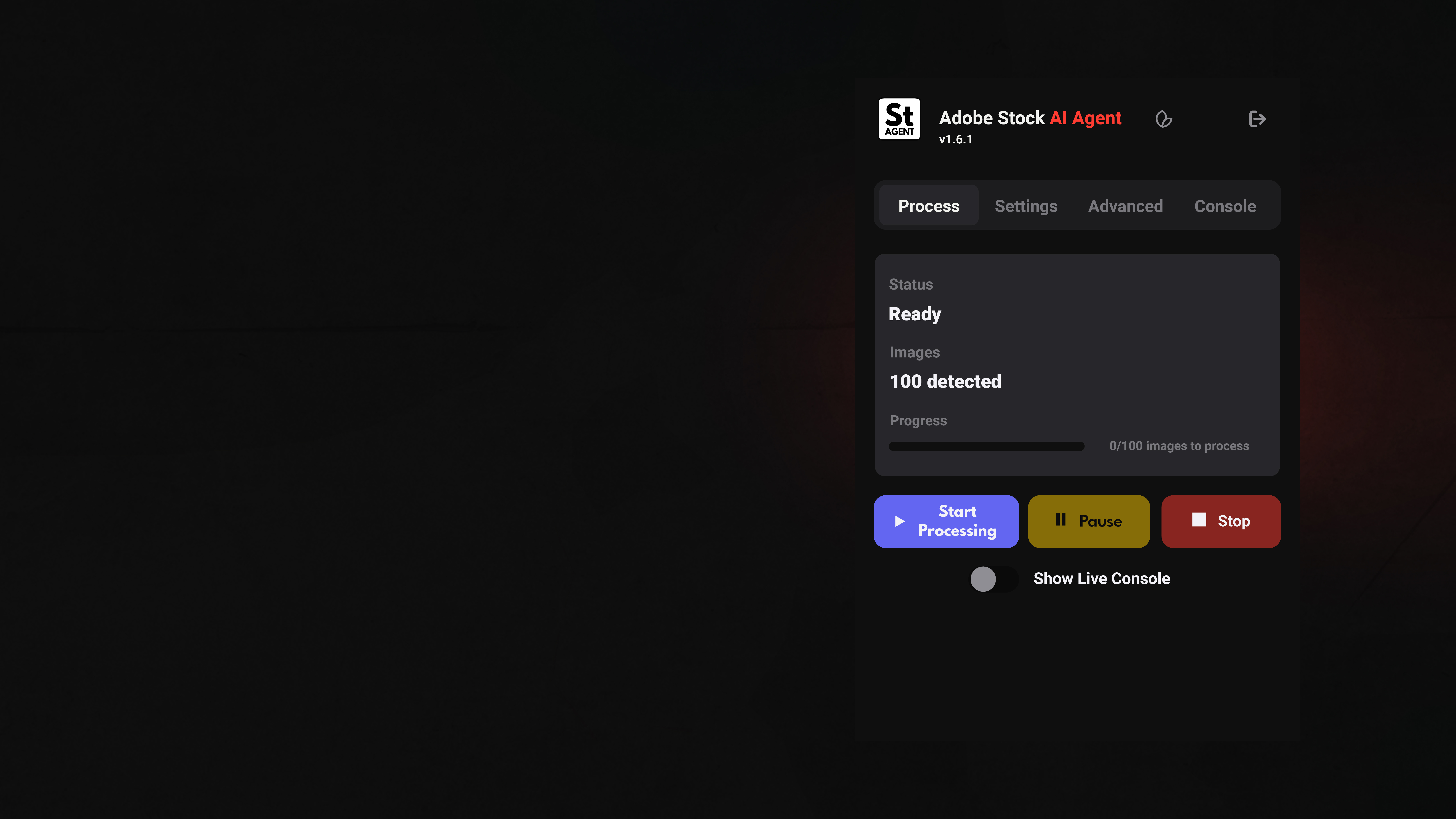 Adobe Stock Upload Page