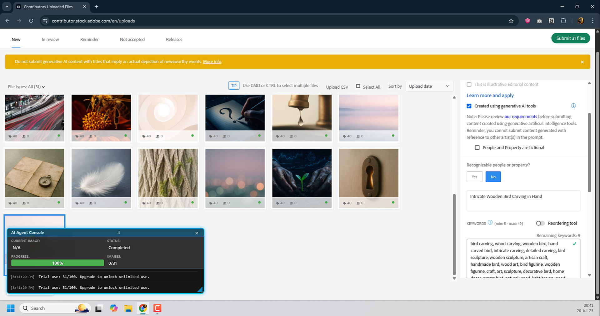 AI Processing Complete